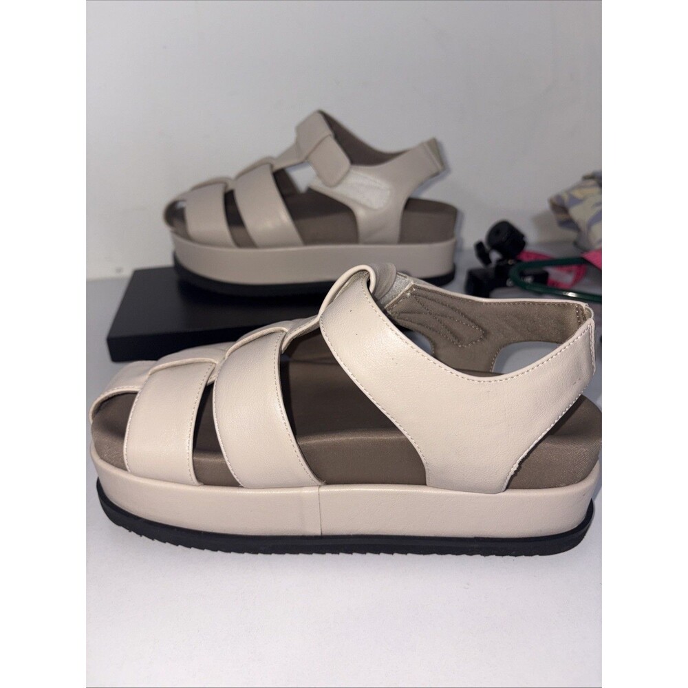 New Roam Leather Platform Sandals Ladies 6 - Picture 5 of 7